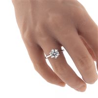 Anello Fanton Gioielli Donna SOLITARI LAB GROWN in Oro bianco Diamante Lab Grown 2.12 Ct FGSLG212GVS1EXILN - FGSLG212GVS1EXILN